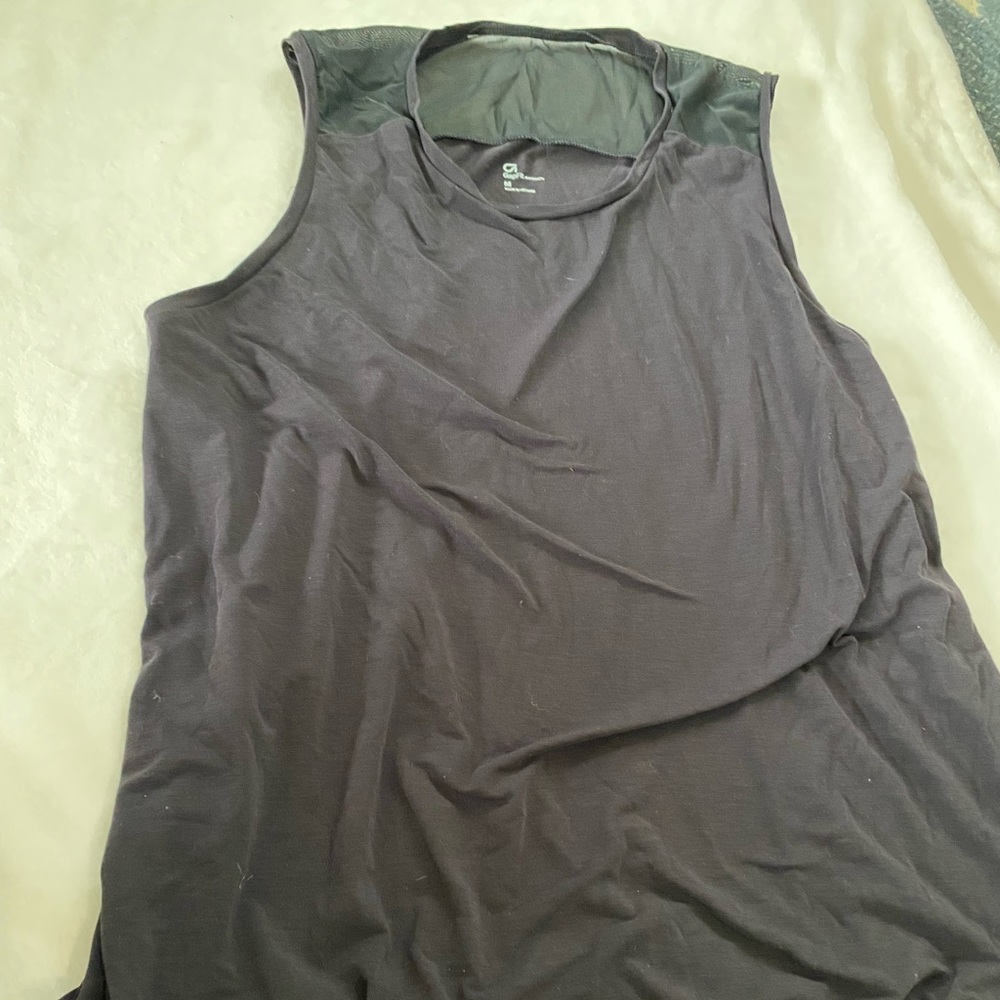 Black maternity active top